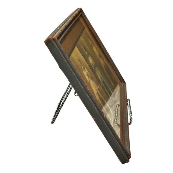 Antique Framed Matted Photo Series Little Girl 3 Sepia PICs Griffin Studio 12x8 - Picture 3 of 12